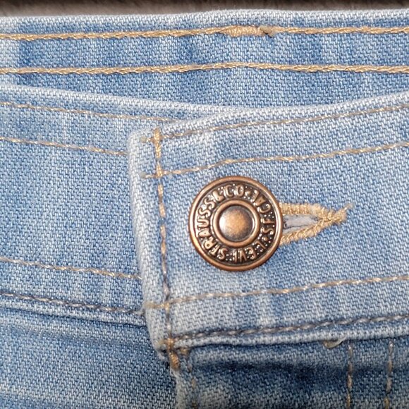 Vintage Levis Orange Tab Jeans Mens 38 x 32 Denim Straight Stretch Blue USA Made - Picture 7 of 16